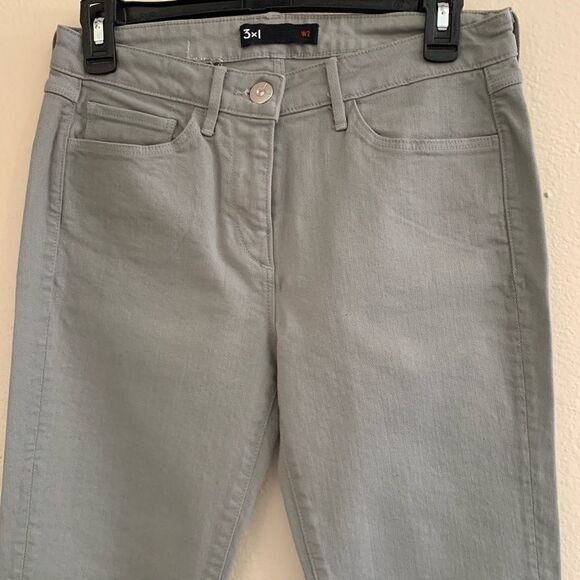3x1 women’s denims slim skinny size 26 jean olive green moss - Picture 7 of 9